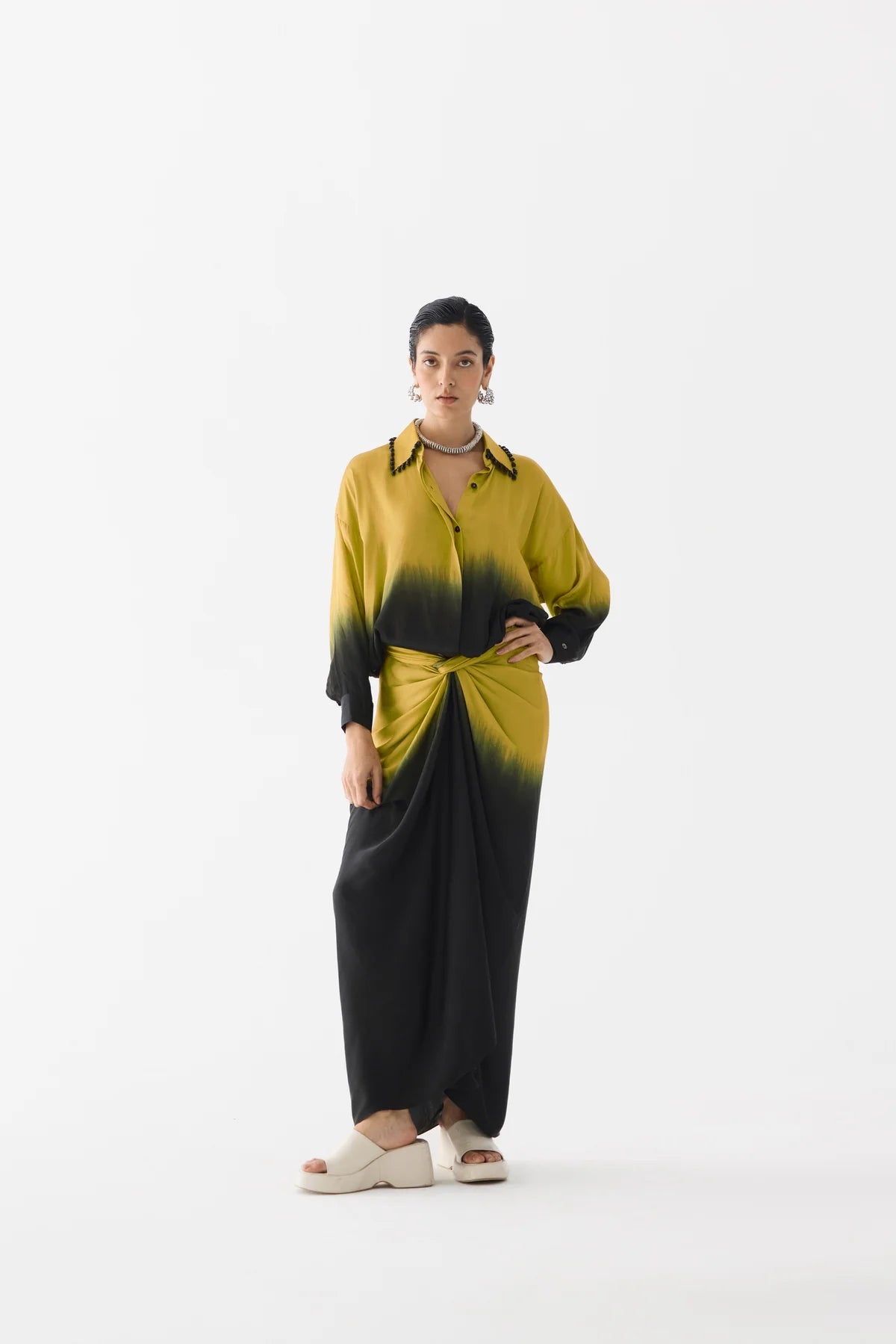 Rigu : Ombre Shirt Dress