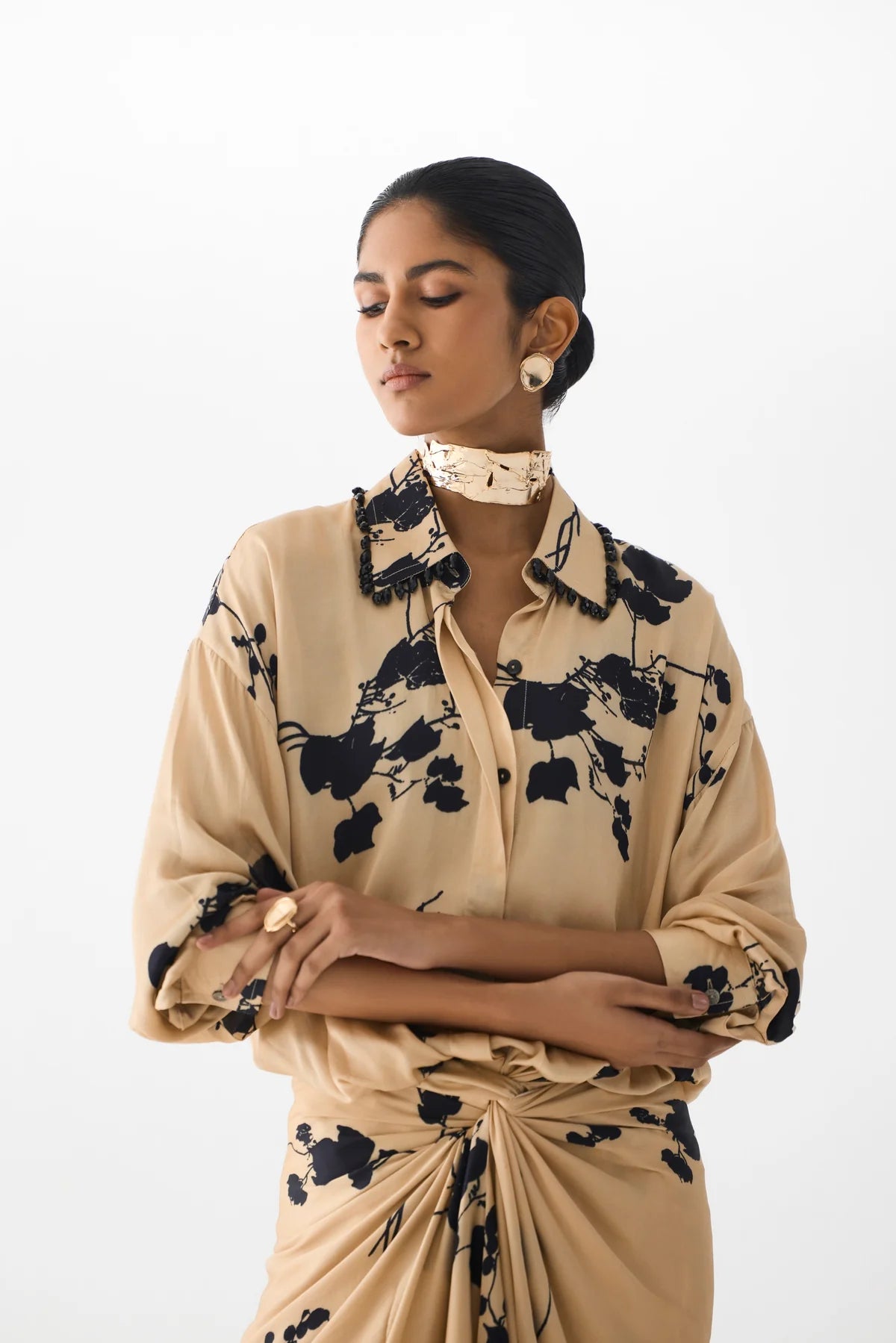 Rigu : Printed Shirt Dress
