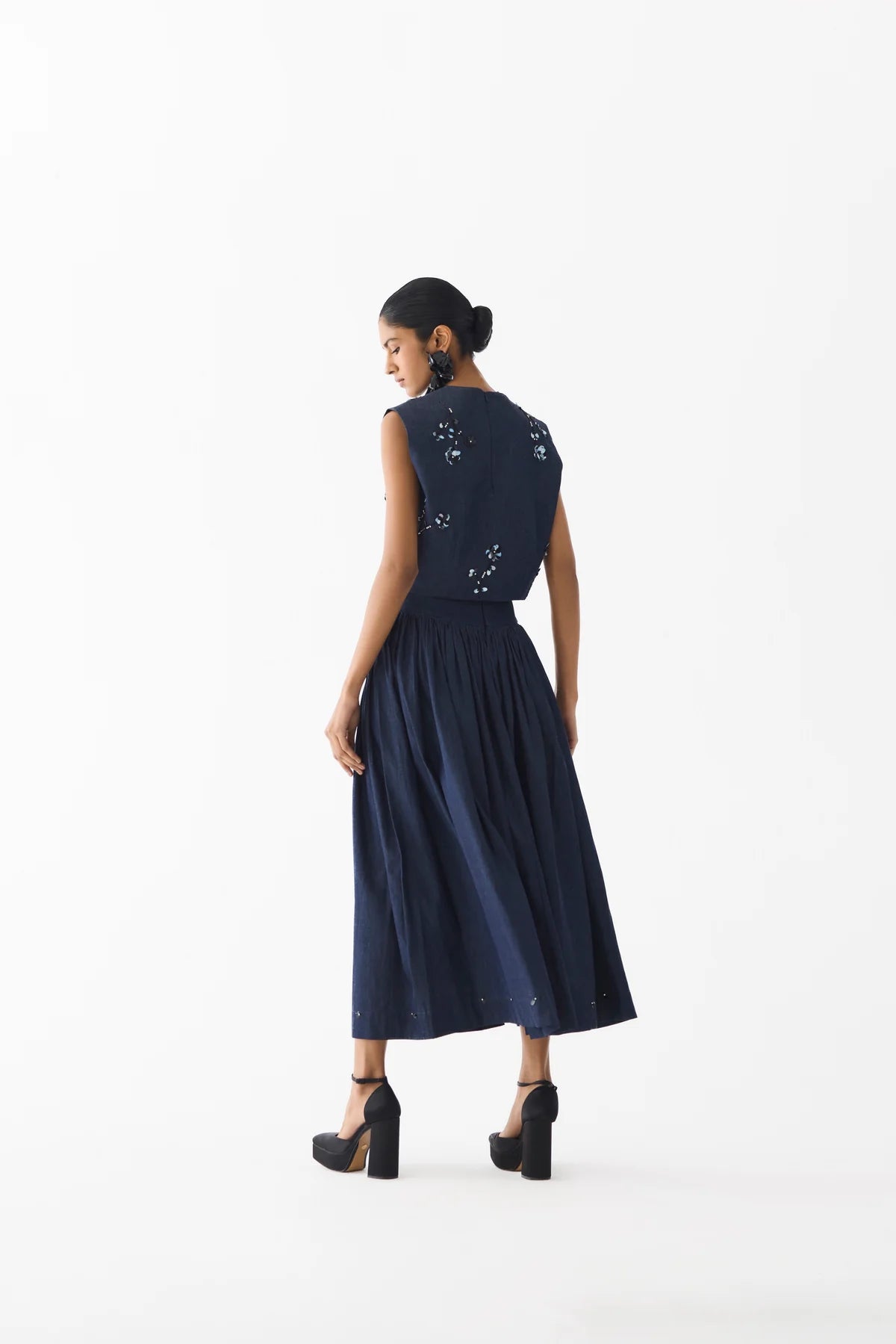 Rigu : Denim Top & Skirt
