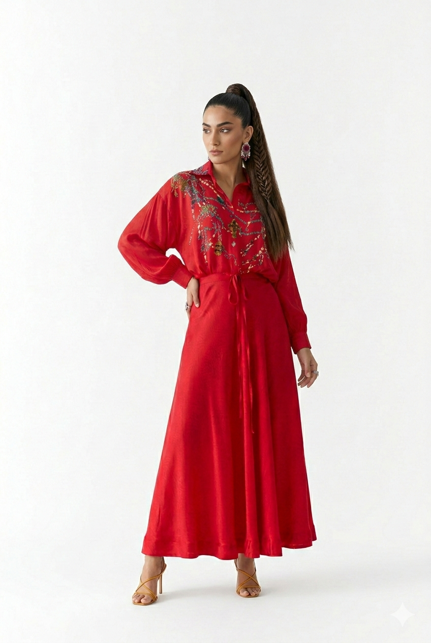 Rigu : Shirt Top & Skirt
