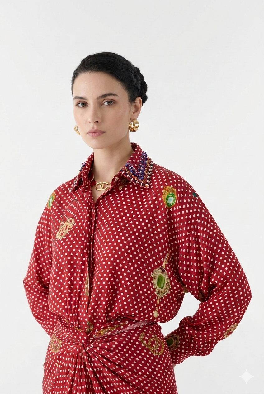 Rigu : Quartz Polka Shirt Dress