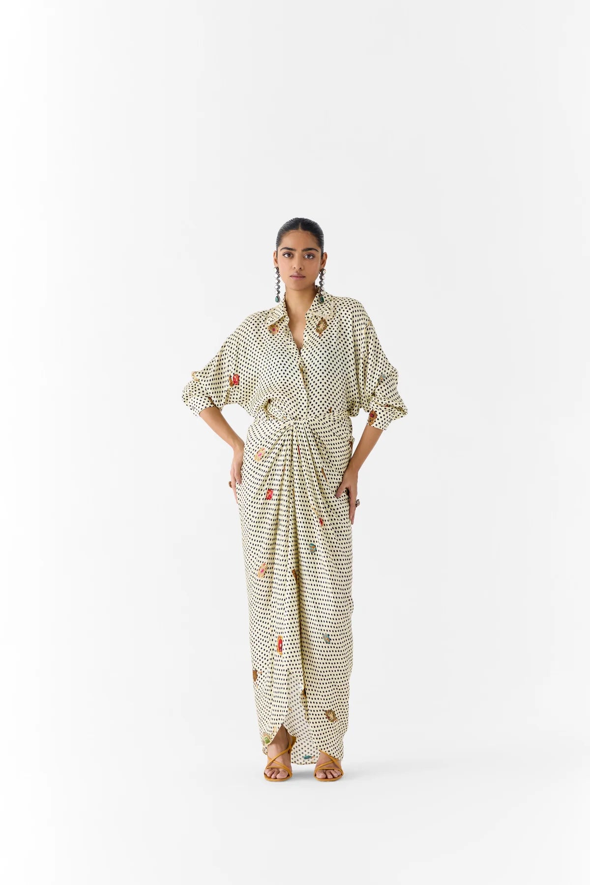 Rigu : Pearl Polka Shirt Dress