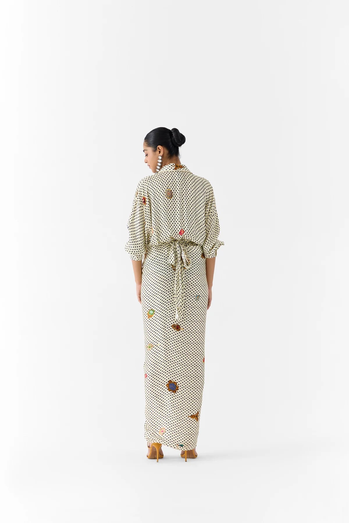Rigu : Pearl Polka Shirt Dress